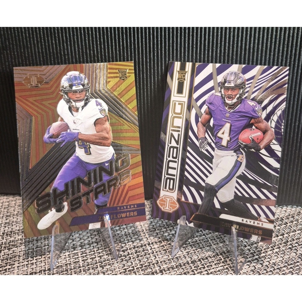 2023 Panini‎ IllusionsZay Flowers #25 Amazing & Shining Stars #25 (RC) Ravens